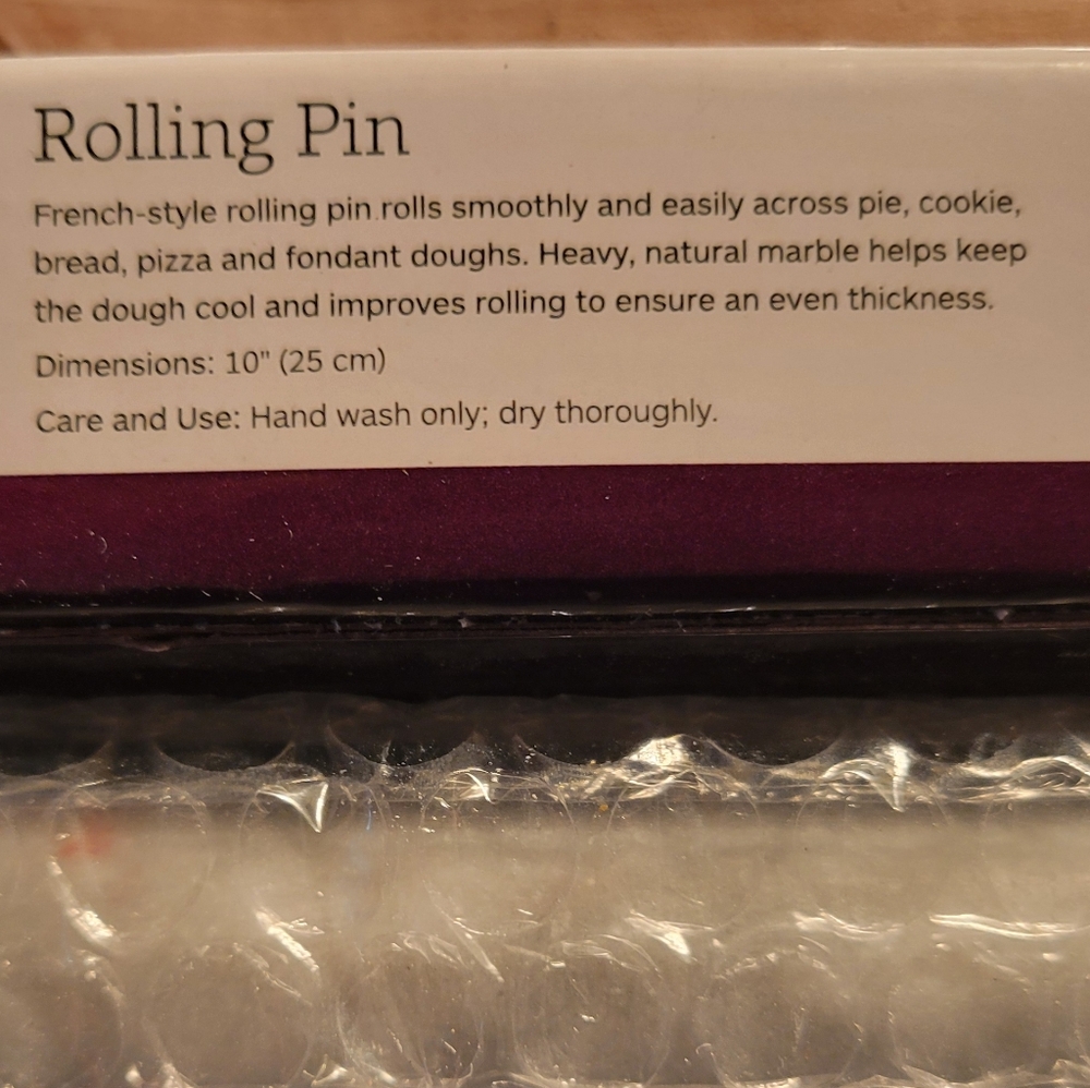 Epicure French Marble Rolling Pin